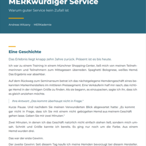 Whitepaper: MERKwürdiger Service