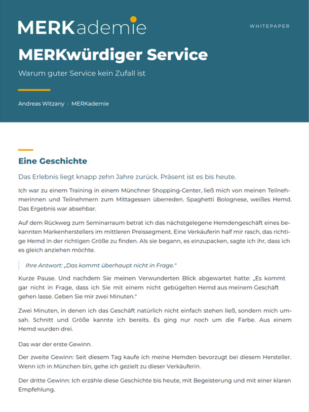 Whitepaper: MERKwürdiger Service